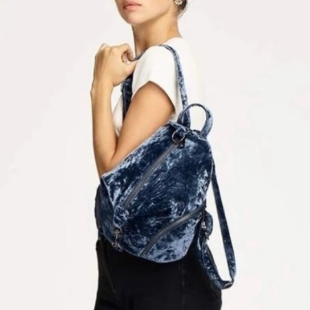 Rebecca Minkoff Julian Medium Crushed Velvet Backpack, New